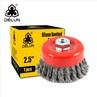 Twisted Steel Wire Brush Red
